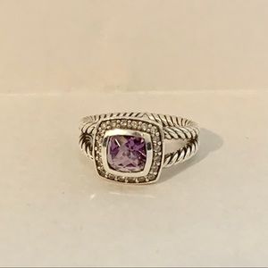 David Yurman petite Albion amethyst ring-Authentic